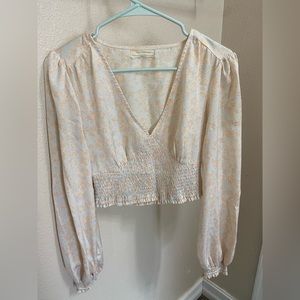 urban outfitters, long sleeve blouse